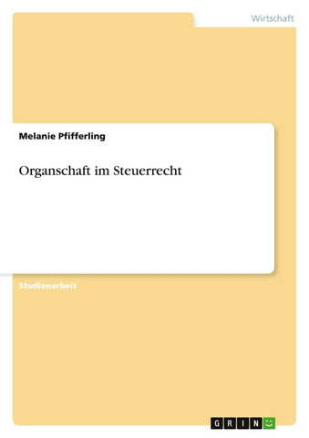 Organschaft im Steuerrecht