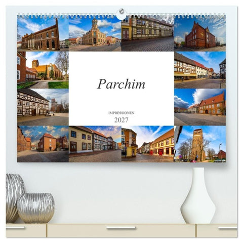 Parchim Impressionen (hochwertiger Premium Wandkalender 2027 DIN A2 quer), Kunstdruck in Hochglanz