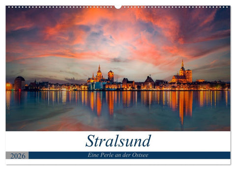 Stralsund, Eine Perle an der Ostsee (Wandkalender 2026 DIN A2 quer), CALVENDO Monatskalender