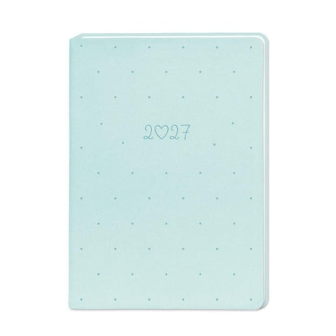 Terminplaner Lederlook 2027 Mint