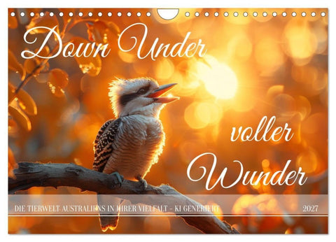Down Under voller Wunder (Wandkalender 2027 DIN A4 quer), CALVENDO Monatskalender