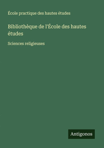 Bibliothèque de l'École des hautes études