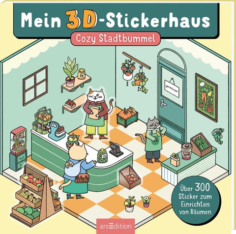 Mein 3D-Stickerhaus – Cozy Stadtbummel