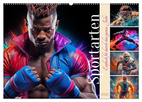 Sportarten (Wandkalender 2026 DIN A2 quer), CALVENDO Monatskalender
