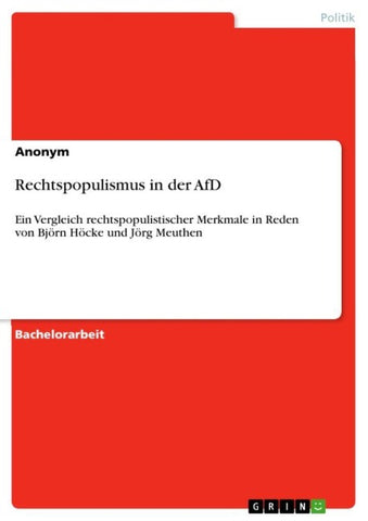 Rechtspopulismus in der AfD