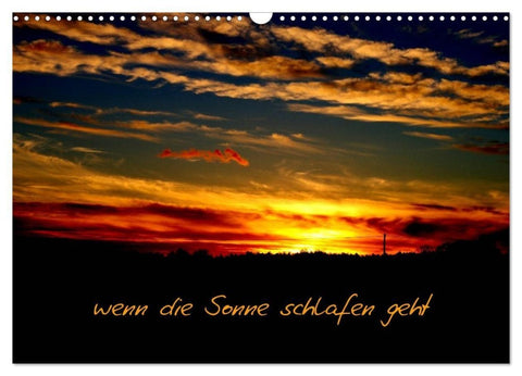 wenn die Sonne schlafen geht (Wandkalender 2027 DIN A3 quer), CALVENDO Monatskalender