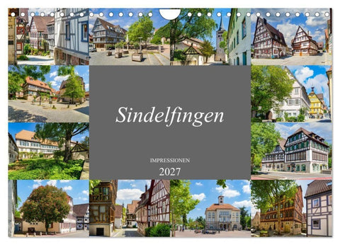 Sindelfingen Impressionen (Wandkalender 2027 DIN A4 quer), CALVENDO Monatskalender