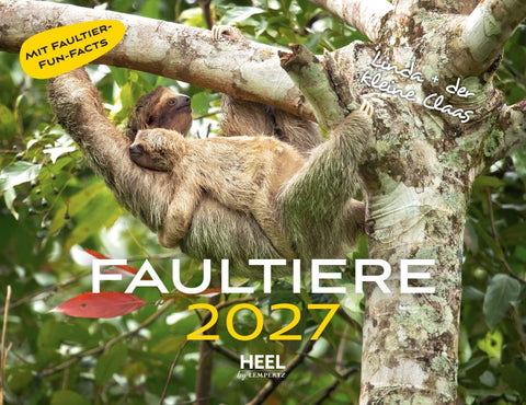 Faultiere Kalender 2027 Eintragkalender