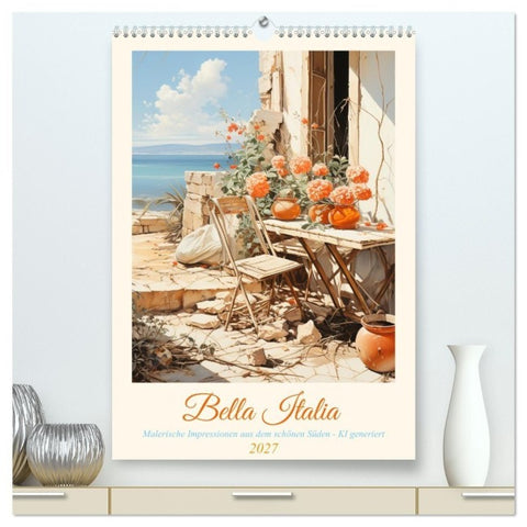 Bella Italia (hochwertiger Premium Wandkalender 2027 DIN A2 hoch), Kunstdruck in Hochglanz