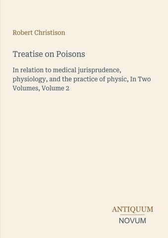 Treatise on Poisons