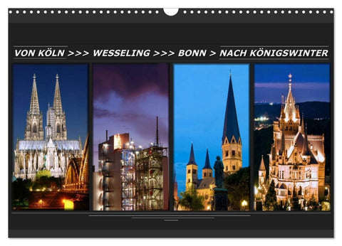 Von Köln nach Königswinter (Wandkalender 2026 DIN A3 quer), CALVENDO Monatskalender