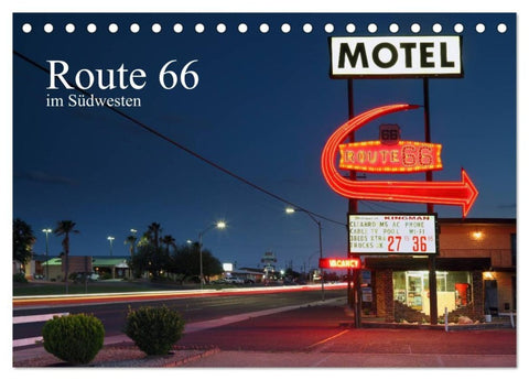 Route 66 im Südwesten (Tischkalender 2027 DIN A5 quer), CALVENDO Monatskalender