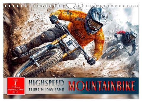 Mountainbike - Highspeed durch das Jahr (Wandkalender 2027 DIN A4 quer), CALVENDO Monatskalender