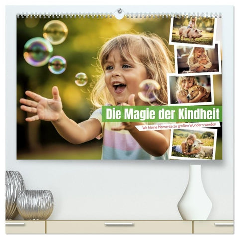Die Magie der Kindheit (hochwertiger Premium Wandkalender 2027 DIN A2 quer), Kunstdruck in Hochglanz
