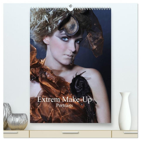 Extrem Make-Up Portraits (hochwertiger Premium Wandkalender 2027 DIN A2 hoch), Kunstdruck in Hochglanz
