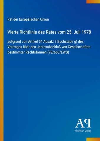 Vierte Richtlinie des Rates vom 25. Juli 1978