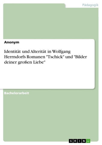 Identität und Alterität in Wolfgang Herrndorfs Romanen "Tschick" und "Bilder deiner großen Liebe"