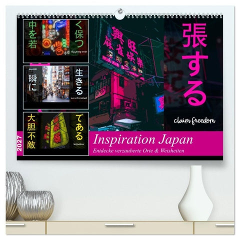Inspiration Japan (hochwertiger Premium Wandkalender 2027 DIN A2 quer), Kunstdruck in Hochglanz
