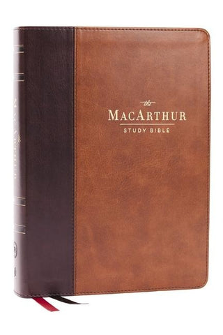 LSB, MacArthur Study Bible, Brown Leathersoft, Comfort Print, Thumb Indexed