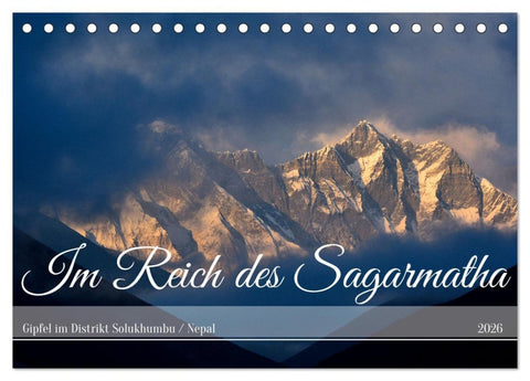 Im Reich des Sagarmatha (Tischkalender 2026 DIN A5 quer), CALVENDO Monatskalender