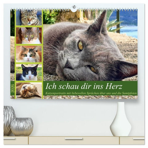 Ich schau dir ins Herz (hochwertiger Premium Wandkalender 2026 DIN A2 quer), Kunstdruck in Hochglanz