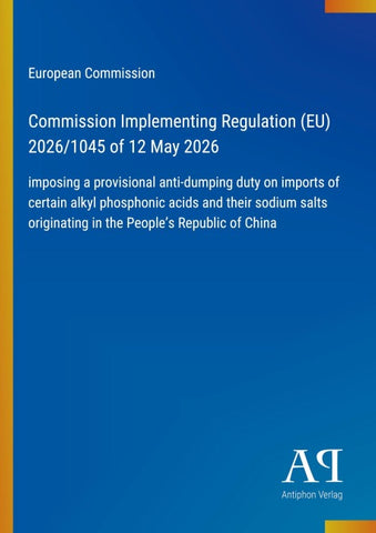 Commission Implementing Regulation (EU) 2026/1045 of 12 May 2026