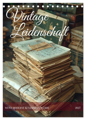 Vintage Leidenschaft (Tischkalender 2027 DIN A5 hoch), CALVENDO Monatskalender