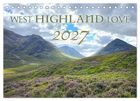 West Highland Love Kalender (Tischkalender 2027 DIN A5 quer), CALVENDO Monatskalender