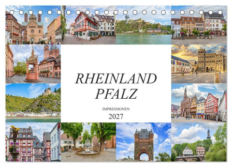 Rheinland Pfalz Impressionen (Tischkalender 2027 DIN A5 quer), CALVENDO Monatskalender
