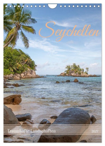 Seychellen -Traumhafte Landschaften (Wandkalender 2027 DIN A4 hoch), CALVENDO Monatskalender