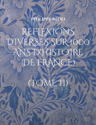 Reflexions diverses sur 1000 ans d'histoire de France)