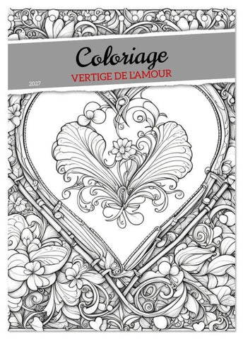 Coloriage (Calendrier de bureau 2027 DIN A5 horizontal), CALVENDO calendrier mensuel