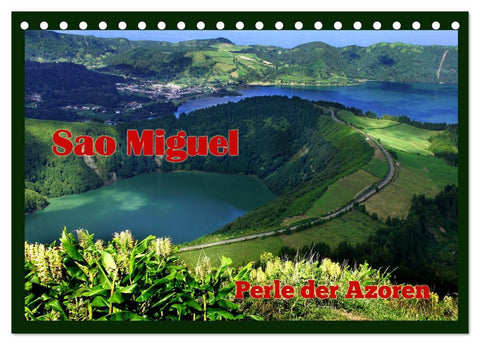 Sao Miguel - Perle der Azoren (Tischkalender 2027 DIN A5 quer), CALVENDO Monatskalender