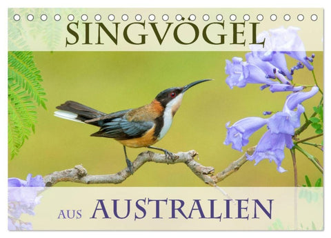 Singvögel aus Australien (Tischkalender 2027 DIN A5 quer), CALVENDO Monatskalender