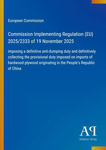 Commission Implementing Regulation (EU) 2025/2333 of 19 November 2025