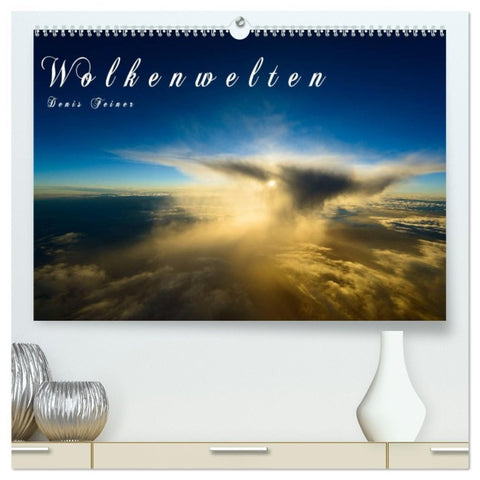 Wolkenwelten (hochwertiger Premium Wandkalender 2026 DIN A2 quer), Kunstdruck in Hochglanz