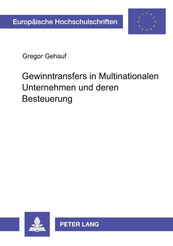 Gewinntransfers in Multinationalen Unternehmen und deren Besteuerung