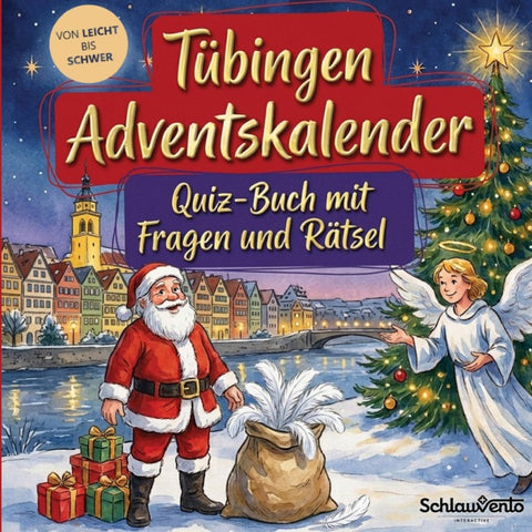 Tübingen-Adventskalender: Quiz-Buch mit Fragen und Rätsel