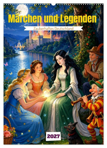 Märchen und Legenden (Wandkalender 2027 DIN A2 hoch), CALVENDO Monatskalender