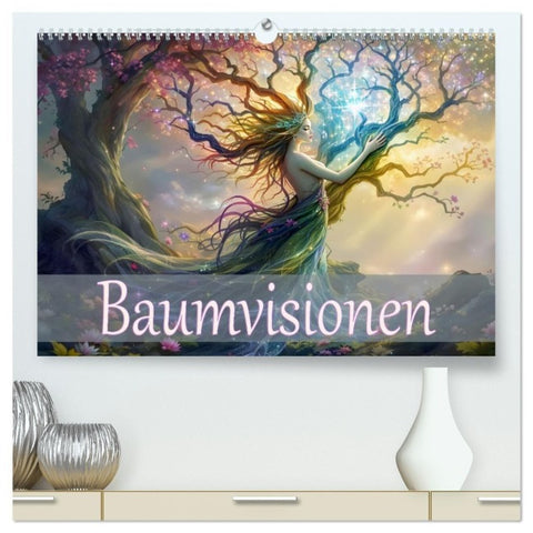 Baumvisionen (hochwertiger Premium Wandkalender 2027 DIN A2 quer), Kunstdruck in Hochglanz