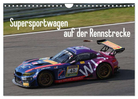 Supersportwagen auf der Rennstrecke (Wandkalender 2027 DIN A4 quer), CALVENDO Monatskalender