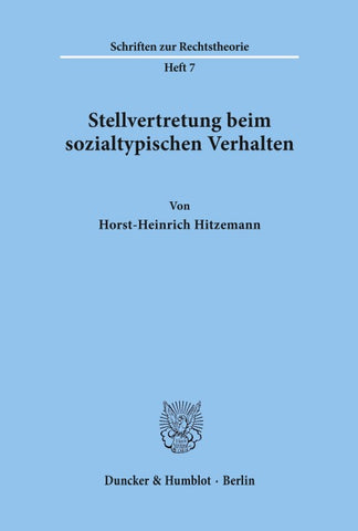 Stellvertretung beim sozialtypischen Verhalten.
