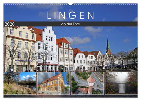 LINGEN an der Ems (Wandkalender 2026 DIN A2 quer), CALVENDO Monatskalender