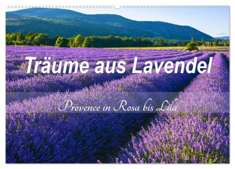 Träume aus Lavendel, Provence in Rosa bis Lila (Wandkalender 2027 DIN A2 quer), CALVENDO Monatskalender