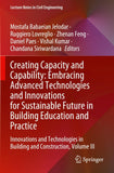 Creating Capacity and Capability: Embracing Advanced Technologies and Innovations for Sustainable Future in Building Education and Practice