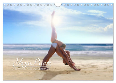 YogaPaare (Wandkalender 2026 DIN A4 quer), CALVENDO Monatskalender