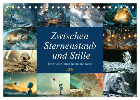 Zwischen Sternenstaub und Stille (Tischkalender 2026 DIN A5 quer), CALVENDO Monatskalender