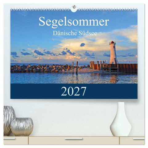 Segelsommer - Dänische Südsee (hochwertiger Premium Wandkalender 2027 DIN A2 quer), Kunstdruck in Hochglanz