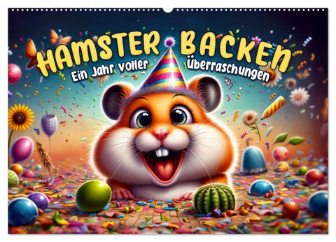 Hamsterbacken: Ein Jahr voller Überraschungen (Wandkalender 2027 DIN A2 quer), CALVENDO Monatskalender