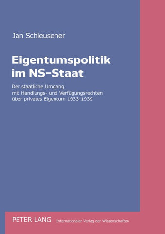 Eigentumspolitik im NS-Staat